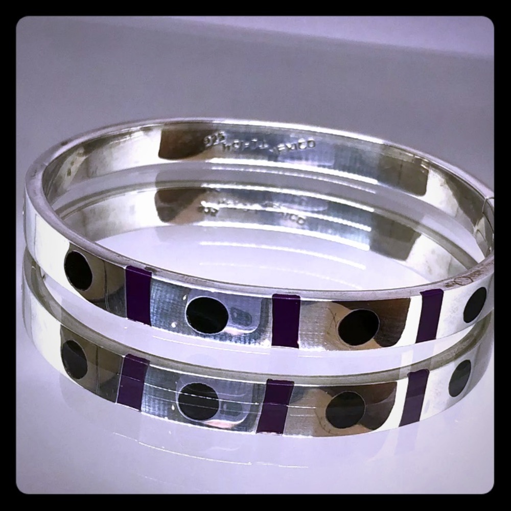 VINTAGE MEXICO STERLING SILVER Cuff Bracelet M